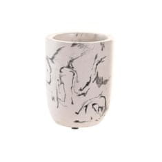 DKD Home Decor Steklo DKD Home Decor 7 X 7 X 9,5 CM Črna cementna bela