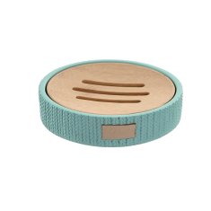 DKD Home Decor Posoda za milo DKD Home Decor 11 x 11 x 2,5 cm Cementno zelena