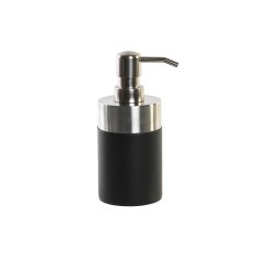 DKD Home Decor Dozator za milo DKD Home Decor Silver Black Nerjaveče jeklo Smola 7 x 7 x 17 cm