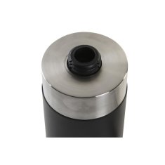 DKD Home Decor Dozator za milo DKD Home Decor Silver Black Nerjaveče jeklo Smola 7 x 7 x 17 cm