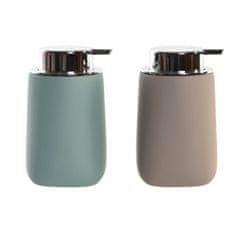 DKD Home Decor Dozator za milo DKD Home Decor 9 x 9 x 14,5 cm Beige Mint ABS Dolomit (2 enoti)