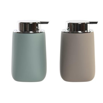 DKD Home Decor Dozator za milo DKD Home Decor 9 x 9 x 14,5 cm Beige Mint ABS Dolomit (2 enoti)