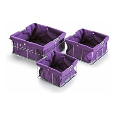 Versa Komplet zložljivih škatlic za organiziranje Versa 3 kosi (26 x 12 x 26 cm)