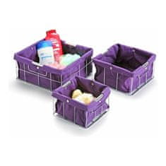 Versa Komplet zložljivih škatlic za organiziranje Versa 3 kosi (26 x 12 x 26 cm)