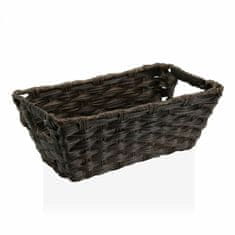 Versa Košara Versa z ročaji Temno rjava Polietilen Plastika 17 x 11,5 x 29 cm