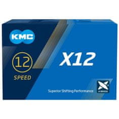 KMC Veriga X12 aurora blue s 126 verižniki BOX
