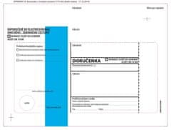 Krkonoše Ovojnice Ovojnice C5 - Pisne ovojnice za upravne postopke - modre, z naslovnim trakom, 100 kosov