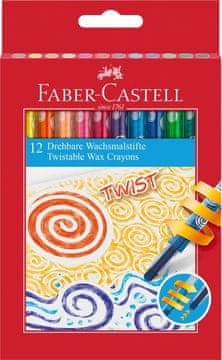 Faber-Castell Twist voščenke 12 barv