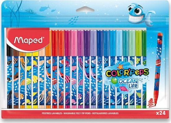 Maped Fixy Color'Peps Ocean Life okrašeno 24 kosov