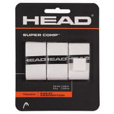 Head Super Comp overgrip wrap tl. 0,5 mm bela, pakiranje po 3