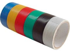 Extol Craft Izolacijski trak 19mm/3m 6ks barvni