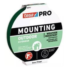 Tesa Montažni trak, obojestranski, penasti, zunanji, 5 m x 19 mm, zelen
