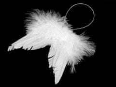 Dekoracija angelska krila majhna - bela