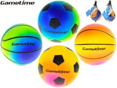 Gametime mavrična žoga 10 cm (modro-zelena, modro-oranžna, oranžno-rožnata)