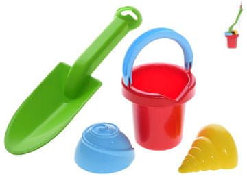 Komplet peska 4 kosi z vedrom 10,5 cm