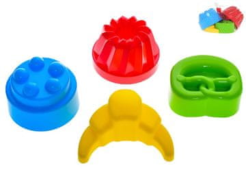 Peščeni modelčki za peščene lutke 10-12 cm 4 kosi