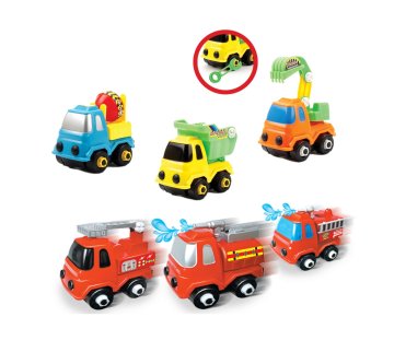 Gradbeni avtomobili 10 cm vijak 3 kosi