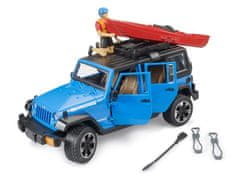 Bruder Prosti čas - Jeep Wrangler Rubicon s kajakom in kajakašem