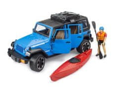 Bruder Prosti čas - Jeep Wrangler Rubicon s kajakom in kajakašem