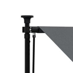 Vidaxl Zložljiva tenda antracit 250x150 cm tkanina in jeklo
