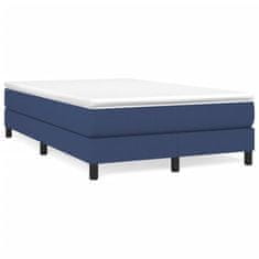 shumee Box spring postelja z vzmetnico modra 120x190 cm blago