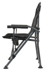 Cattara Merit XXL stol za kampiranje, zložljiv, črn
