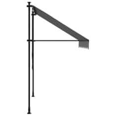 Vidaxl Zložljiva tenda antracit 200x150 cm tkanina in jeklo