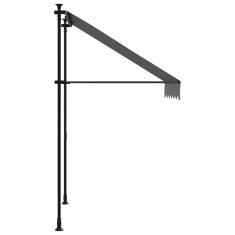 Vidaxl Zložljiva tenda antracit 150x150 cm tkanina in jeklo