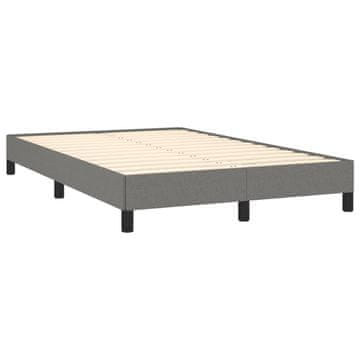 Vidaxl Posteljni okvir brez vzmetnice temno siva 120x190 cm blago