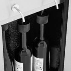 NEW Dozator za vino s hladilnikom 7-18C 6 steklenic - srebrn