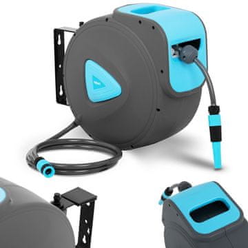 Hillvert Avtomatski stenski navijalnik z 30 m + 2 m 1/2'' vrtno cevjo