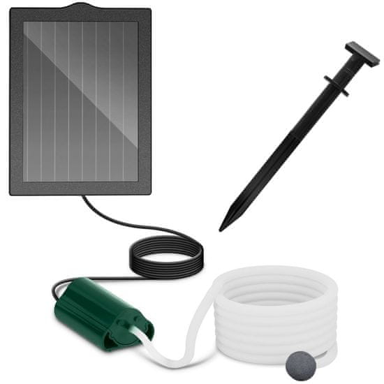 Uniprodo Solarna črpalka za prezračevanje ribnika 120 l/h 1,2 W