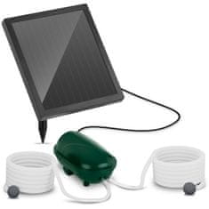NEW Solarna črpalka za prezračevanje ribnika 2 prezračevalna kamna z baterijo 200 l/h 1,4 W