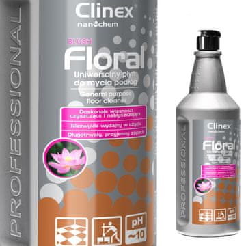 shumee Tekočina za čiščenje tal brez madežev, sijaj, vonj CLINEX Floral - Blush 1L