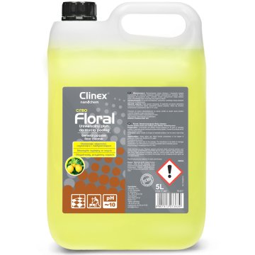 shumee Tekočina za čiščenje tal brez lis, sijaj, vonj CLINEX Floral - Citro 5L