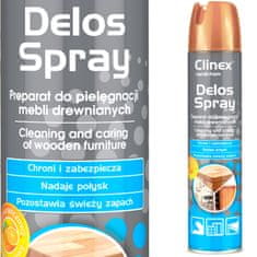 Clinex CLINEX Delos Spray 300ml čistilo za pohištvo odstranjuje umazanijo prah sledi rok sveti
