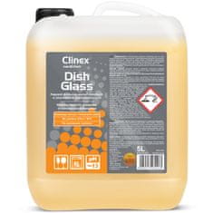 Clinex Tekočina za pomivanje stekla za komercialne pomivalne stroje odstranjuje usedline kave in čaja CLINEX DishGlass 5L