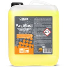 Clinex Čistilo za kuhinjske maščobe za kuhinjske nape delovne plošče tla stene CLINEX FastGast 5L