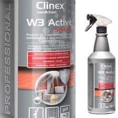 Clinex CLINEX W3 Active SHIELD 1L Čistilo za kopalnice za stranišča odstranjuje rjo, vodni kamen in milo