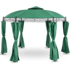 Uniprodo Vrtni paviljon zložljiv šotor s stenami 3,5 m v zeleni barvi