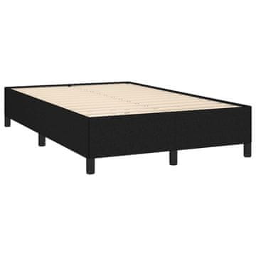 Vidaxl Posteljni okvir brez vzmetnice črn 120x190 cm blago