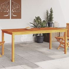 Greatstore Vrtna jedilna miza 180x90x75 cm trden akacijev les