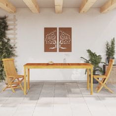 shumee Vrtna jedilna miza 180x90x75 cm trden akacijev les