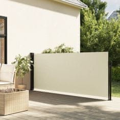Vidaxl Zložljiva stranska tenda krem 140x300 cm