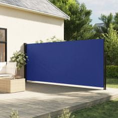 shumee Zložljiva stranska tenda modra 180x600 cm
