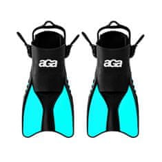 Aga Fins 32-37 Black/Tyrkys