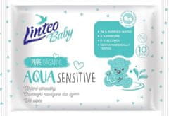 LINTEO Baby Aqua Sensitive vlažni robčki 10 kosov