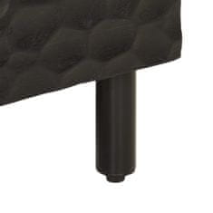 Greatstore Nočna omarica črna 40x33x46 cm trden mangov les