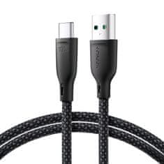 Joyroom Kabel Multi-Color Series USB-A - USB-C 100 W, hiter prenos, 1 m, črn
