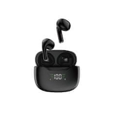 DUDAO Brezžične slušalke Bluetooth 5.1 TWS U15N LED črne